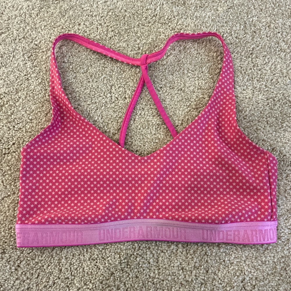 Under Armour Vibrant Pink Athletic Bra